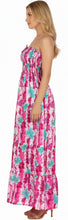 Load image into Gallery viewer, LA LEELA Long Maxi Floral Halter Neck Tube Maxi Dress For Women P01129