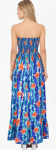 Load image into Gallery viewer, LA LEELA Long Maxi Floral Halter Neck Tube Maxi Dress For Women P01130