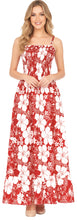 Load image into Gallery viewer, LA LEELA Long Maxi Floral Strappy Tube Maxi Dress For Women Beach Cocktail Party Casual P01132