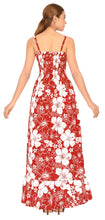 Load image into Gallery viewer, LA LEELA Long Maxi Floral Strappy Tube Maxi Dress For Women Beach Cocktail Party Casual P01132