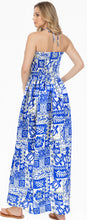Load image into Gallery viewer, LA LEELA Women's Tube Dress Maxi Boho Flowy One Size Sky Tropical P01142