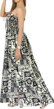 Cargar imagen en el visor de la galería, LA LEELA Long Maxi Halter Neck Tube Dress For Women P01143