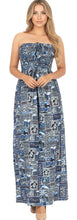 Load image into Gallery viewer, LA LEELA Long Maxi Tube Dress For Women Tropical P01151