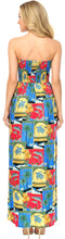Load image into Gallery viewer, LA LEELA Soft  Printed Vacation Tube Dress Womens Multi P01160