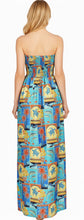 Load image into Gallery viewer, LA LEELA Long Maxi Hawaiian Halter Neck Tube Dress For Women P01161