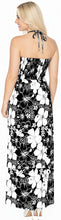 Load image into Gallery viewer, LA LEELA Long Maxi Flower Print Tube Halter Neck Maxi Dress For Women P01162