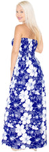 Load image into Gallery viewer, LA LEELA Long Maxi Flower Print Tube Halter Neck Maxi Dress For Women P01163