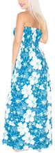 Load image into Gallery viewer, LA LEELA Long Maxi Flower Print Tube Halter Neck Maxi Dress For Women Beach Cocktail Party P01165
