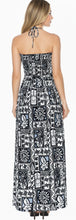 Load image into Gallery viewer, LA LEELA Long Maxi Turtle Print Feel Tube Dress For Women P01171
