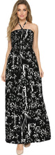 Load image into Gallery viewer, LA LEELA Long Maxi Tube Dress With Palm Leaves Print All Over P01179