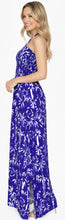 Cargar imagen en el visor de la galería, LA LEELA Long Maxi Tube Dress With Palm Leaves Print All Over P01181