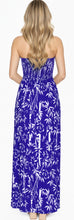 Cargar imagen en el visor de la galería, LA LEELA Long Maxi Tube Dress With Palm Leaves Print All Over P01181