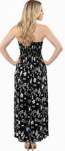 Load image into Gallery viewer, LA LEELA Women's One Size Beach Dress Tube Dress Black P01192