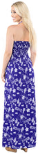 Load image into Gallery viewer, LA LEELA Long Maxi Tube Dress With Flower And Leaf Print All Over For Women P01194