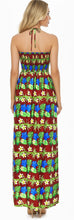 Load image into Gallery viewer, La Leela Women's Floral Halter Neck Dress Long Tart Floral P01199
