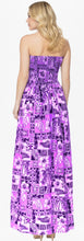 Cargar imagen en el visor de la galería, LA LEELA Long Maxi Tube Dress With Palm Tree And Leaves Print All Over P01203
