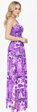 Cargar imagen en el visor de la galería, LA LEELA Long Maxi Tube Dress With Palm Tree And Leaves Print All Over P01203