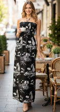 Cargar imagen en el visor de la galería, LA LEELA Long Maxi Tube Sapphire Palm Tree For Women P01204
