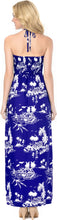 Cargar imagen en el visor de la galería, LA LEELA Long Maxi Tube Sapphire Palm Tree For Women P01205