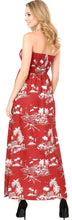 Cargar imagen en el visor de la galería, LA LEELA Women's Palm Tree Long Strapless Tube Dress P01206