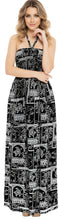 Load image into Gallery viewer, LA LEELA Long Maxi Halter Neck Tube Dress Turtle For Women P01223
