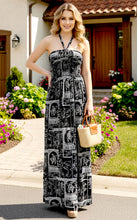 Load image into Gallery viewer, LA LEELA Long Maxi Halter Neck Tube Dress Turtle For Women P01223
