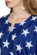 Load image into Gallery viewer, LA LEELA Women's Cover Up Caftan Red,US Flag P01286