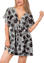 Load image into Gallery viewer, La Leela Women's Bikini cover up US Flag P01970