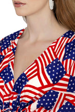 Load image into Gallery viewer, La Leela Women's Bikini cover up US Flag P03052