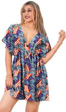 Load image into Gallery viewer, La Leela Women's Bikini cover up US Flag P03054