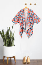 Load image into Gallery viewer, LA LEELA Women's Kimono Navy, Floral P03362
