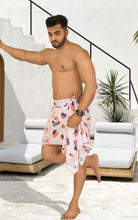 Load image into Gallery viewer, LA LEELA Men's Patriotic 4th of July USA Flag Pareo P03683