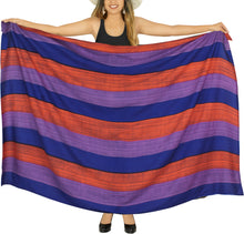 Load image into Gallery viewer, LA LEELA Swimsuit Cover-Up Sarong Beach Wrap Skirt Hawaiian Sarongs P04128
