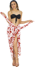 Load image into Gallery viewer, LA LEELA Women's Sarong Wraps Swimwear Cover up Wrap One Size Pink Flower P04152