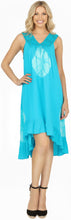 Cargar imagen en el visor de la galería, LA LEELA Women's Summer Loose Vacation House Wear Swing Dresses B_Blue P04558