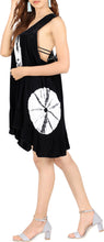 Load image into Gallery viewer, LA LEELA Women's Summer Loose Vacation House Wear Swing Dresses Black P04559