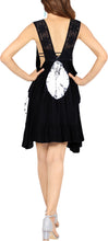 Load image into Gallery viewer, LA LEELA Women's Summer Loose Vacation House Wear Swing Dresses Black P04559