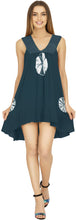Load image into Gallery viewer, LA LEELA Women's Summer Loose Vacation House Wear Swing Dresses GREY P04561