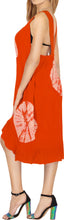 Cargar imagen en el visor de la galería, LA LEELA Women's Summer Loose Vacation House Wear Swing Dresses L_ORANGE P04562