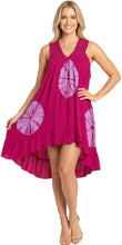 Load image into Gallery viewer, LA LEELA Women's Summer Loose Vacation House Wear Swing Dresses PINK P04565