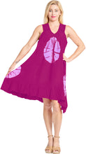 Load image into Gallery viewer, LA LEELA Women's Summer Loose Vacation House Wear Swing Dresses PINK P04565