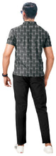Load image into Gallery viewer, Gray Allover Pineapple Golf Polo Mens Shirt P04656