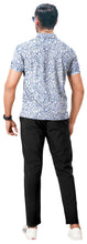 Load image into Gallery viewer, White Allover Monstera Leaves Mens Golf Polo Shirt P04662