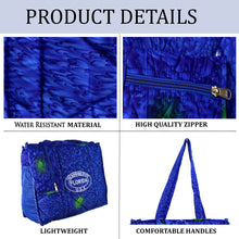 Cargar imagen en el visor de la galería, Beach  Pool Tote Bag + Purse + Beach Wrap Ethnic Blue P04697