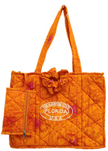 Load image into Gallery viewer, Beach Pool Tote Bag + Purse + Beach Wrap Orange P04702