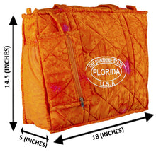 Load image into Gallery viewer, Beach Pool Tote Bag + Purse + Beach Wrap Orange P04702