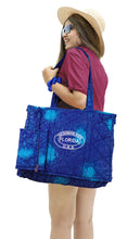 Load image into Gallery viewer, Beach Pool Tote Bag + Purse + Beach Wrap Dark Blue P04703