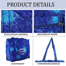 Load image into Gallery viewer, Beach Pool Tote Bag + Purse + Beach Wrap Dark Blue P04703