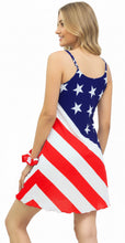 Load image into Gallery viewer, Women's Old Glory Sun Dress with Adjustable Straps P04790