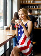 Load image into Gallery viewer, Women's Old Glory Sun Dress with Adjustable Straps P04790
